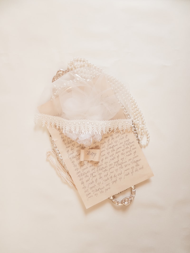 Handwritten letter with fountain pen on vintage paper with soft lighting